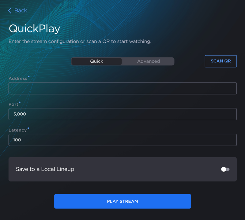 QuickPlay Quick Settings