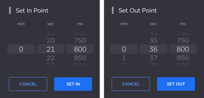 Audio Track Set Points