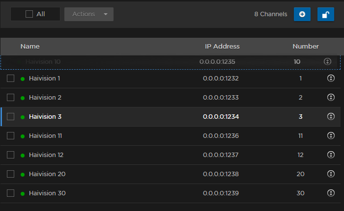 Dragging Channel 10 to Top