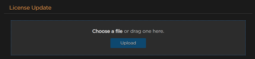 License Update