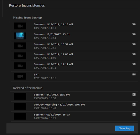 Restore Inconsistencies