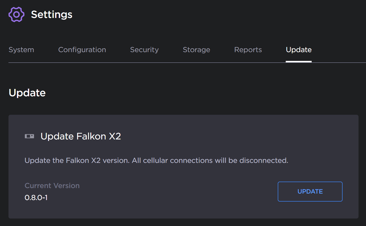 Falkon Firmware Info