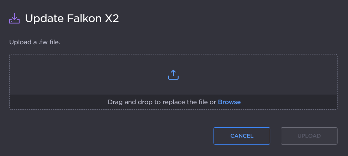 Update File Uploader