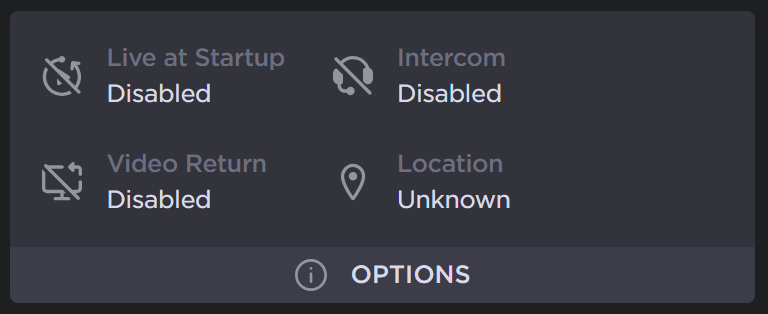 Dashboard Options