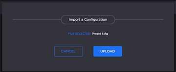 Upload Preset File Option