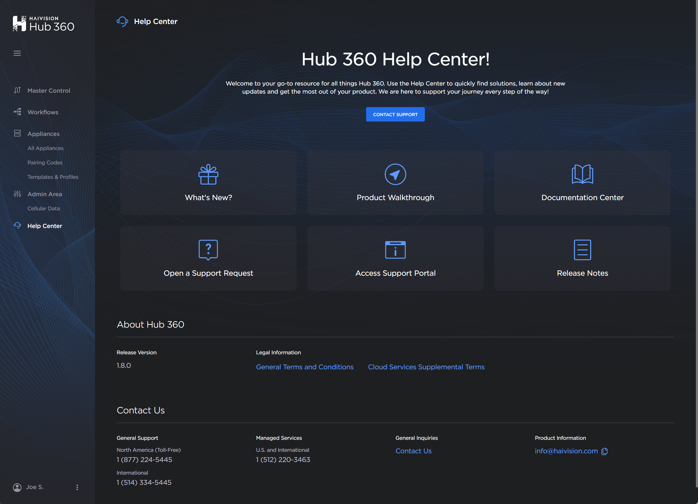 Help Center page