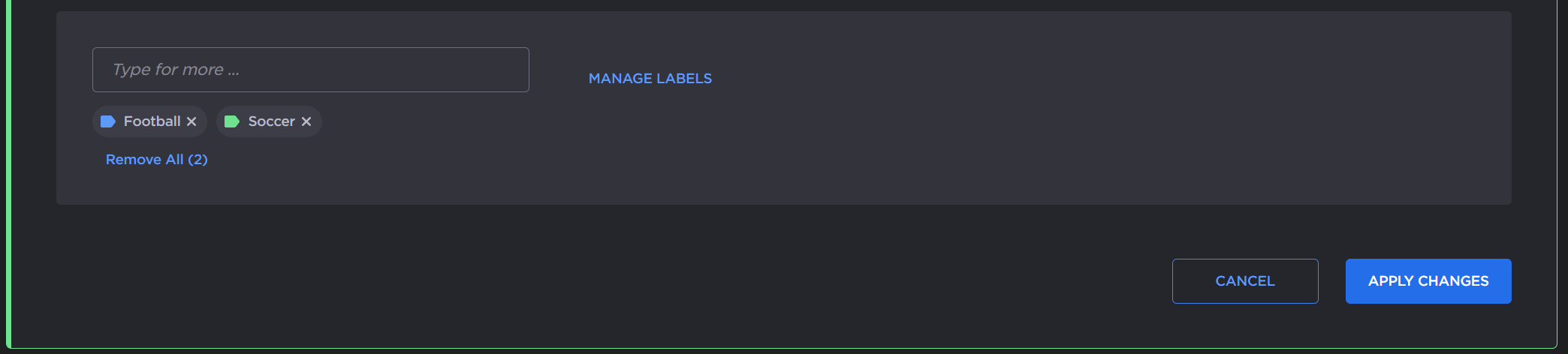 Appliance Labels Added