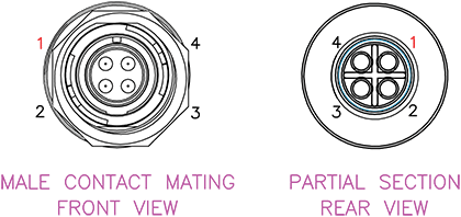 24V Power Cable Pin Locations