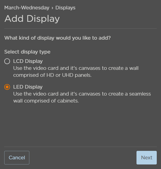 LED Display Type