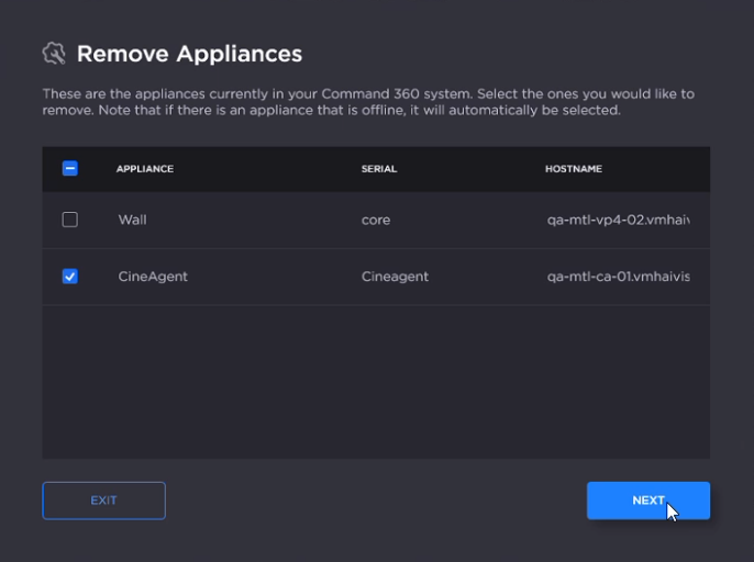 Appliance Selection