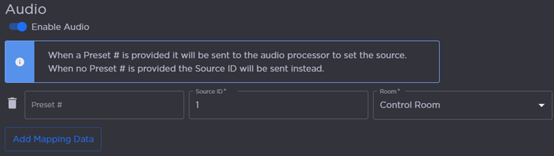 Enable Audio Toggle