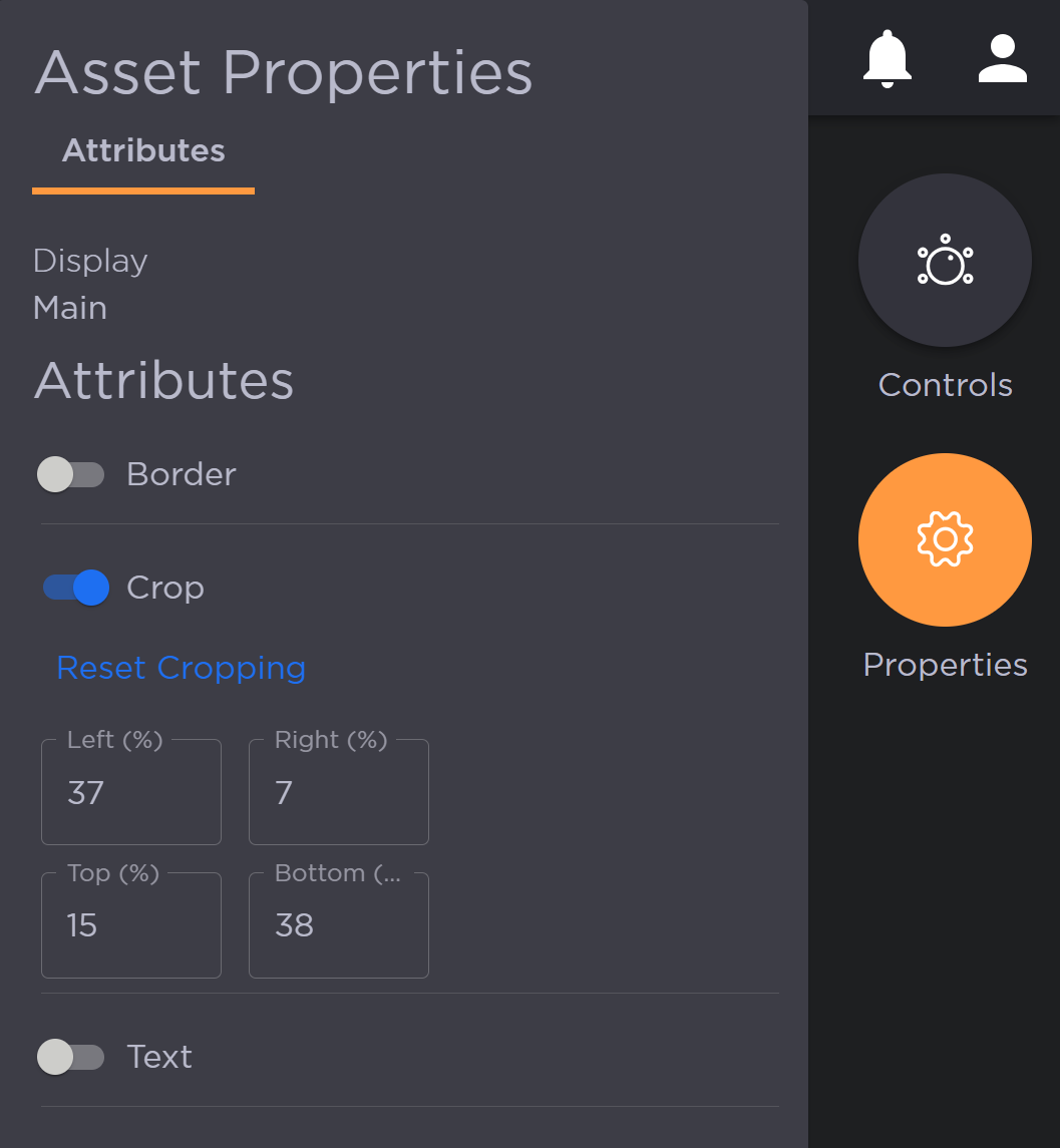 Crop Text Fields