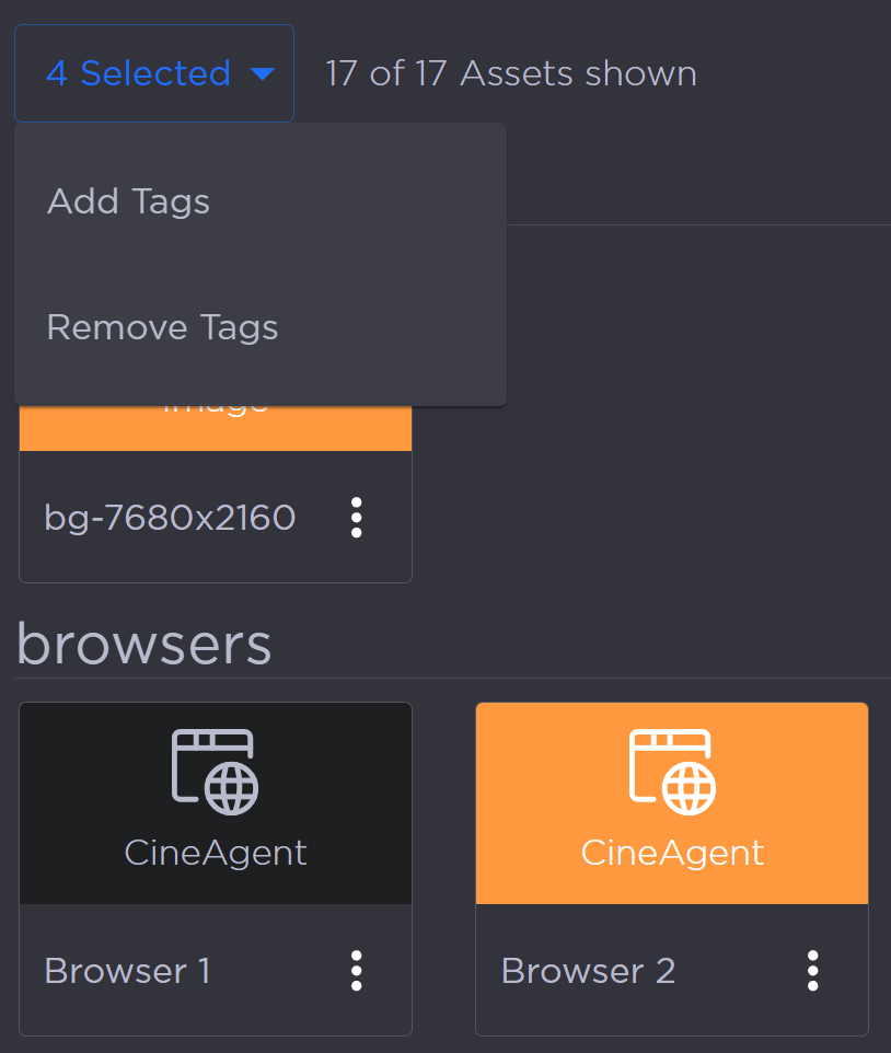 Asset Multiselect