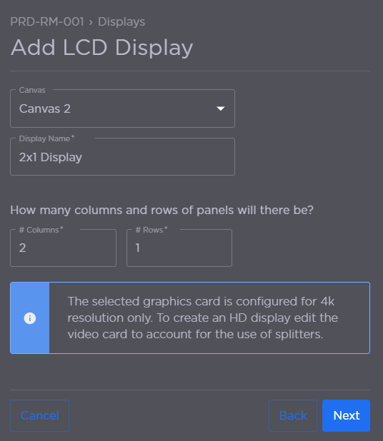 LCD Display Options