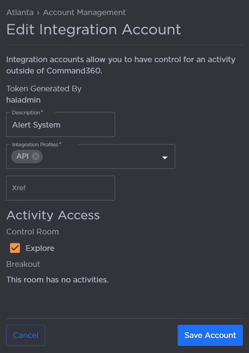 Integration Account Fields