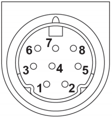 Mini-DIN-8 Audio Connector Pinout