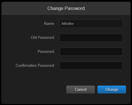 Change Password Dialog