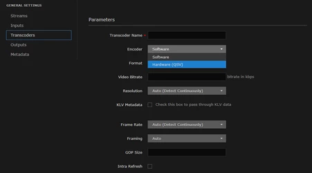 Encoder Drop-down