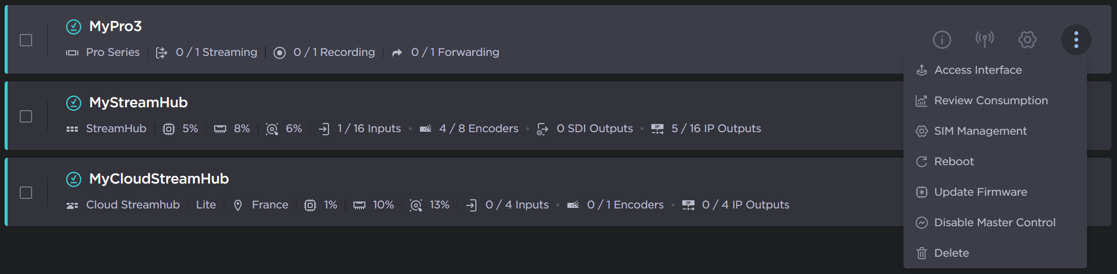 More Options
