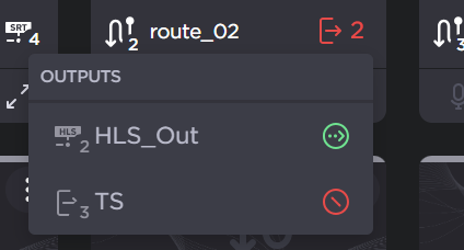 Route output error