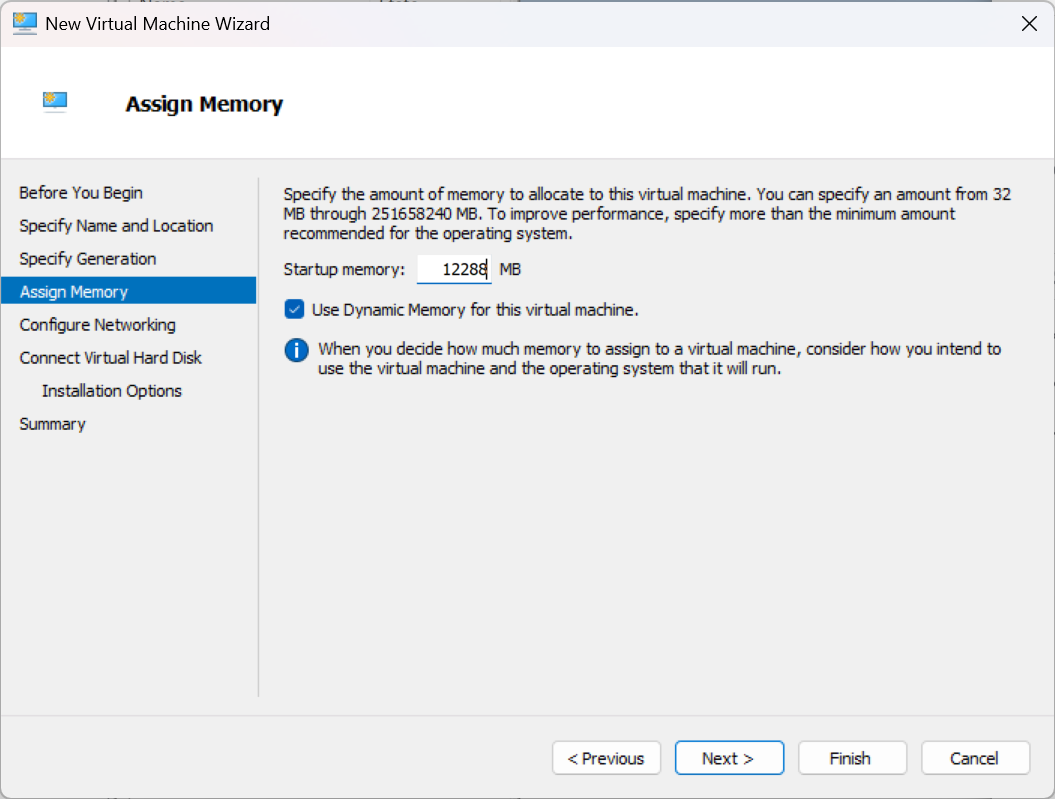 Assign Memory