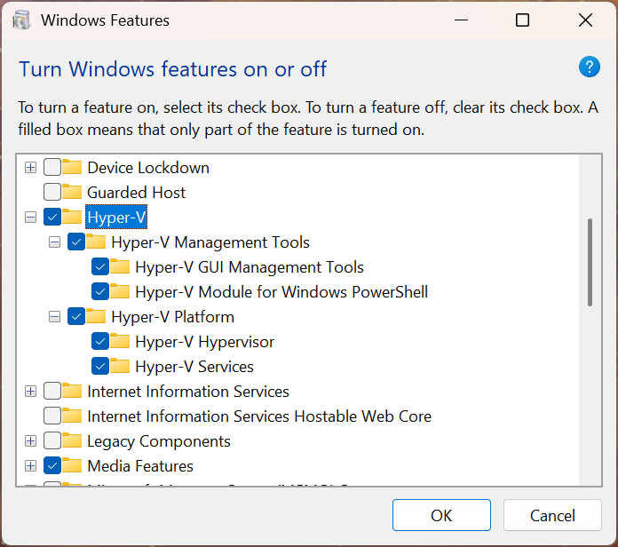 Windows Features