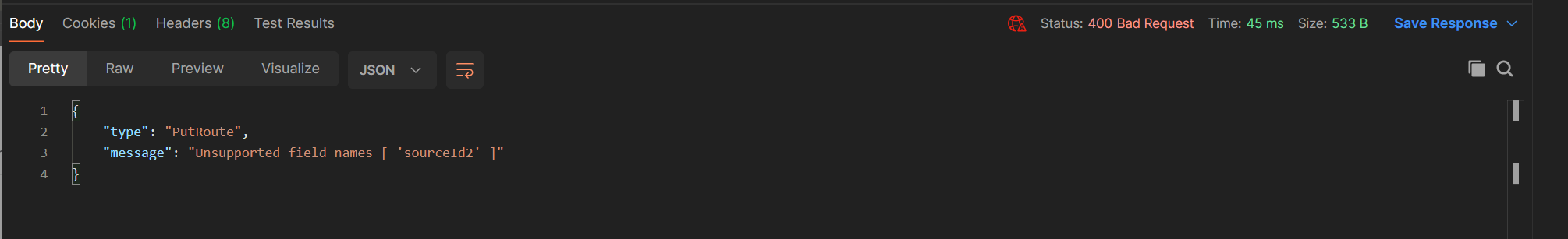 Status Error