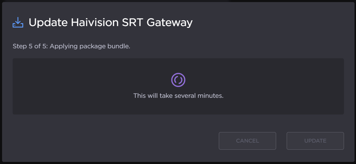 Update In Progress