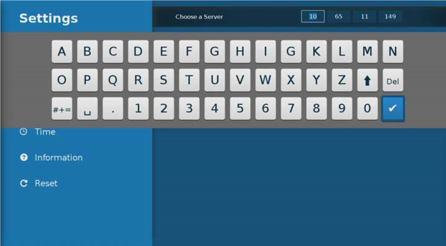 Settings App On-screen Keyboard