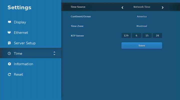 Example NTP Address