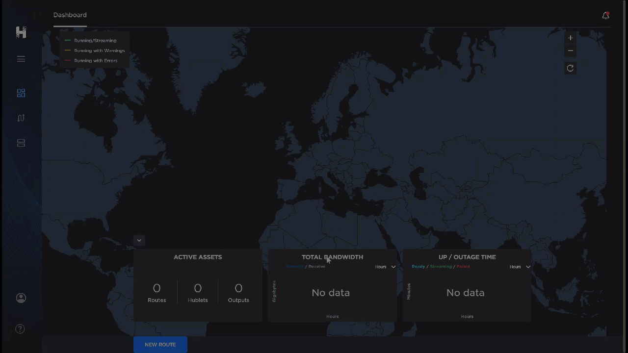 Gif of the Control Center dashboard. Cursor clicks the chat button in the HelpCenter and a chat panel opens.
