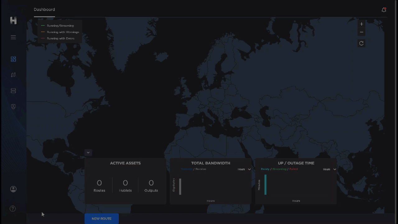 Gif of the Control Center dashboard. Cursor opens the SplashScreen from the HelpCenter.