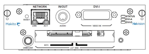 DVI Rear View with Removable Storage