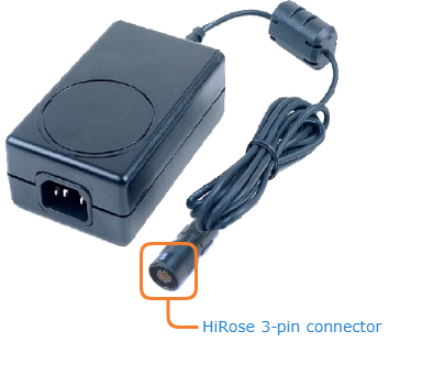 HiRose 3-pin connector (power supply)