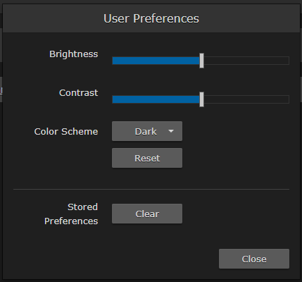 User Preferences Dialog