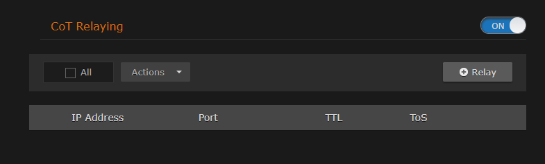 Metadata Detail View (CoT Relaying On)