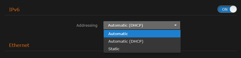 IPv6 Addressing Selection