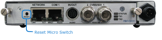 Reset micro switch