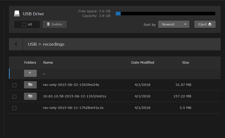 External Storage Folder Contents