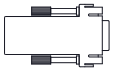 DB9-to-RJ45 Serial Management Adapter