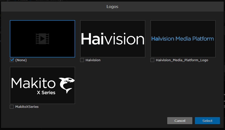 Logo Selection Dialog