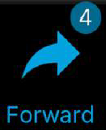 Forward Icon with 4 Files in Progress