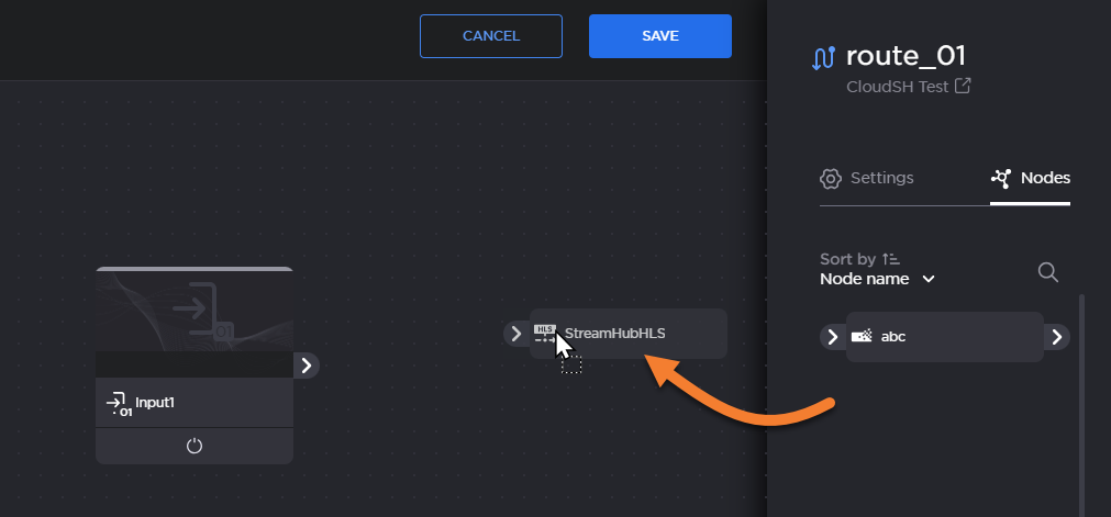 Drag and Drop Output Profile