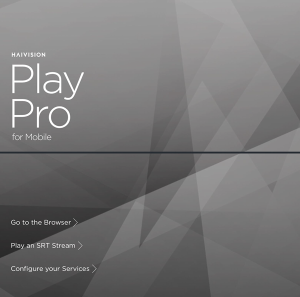 Play Pro Main Screen