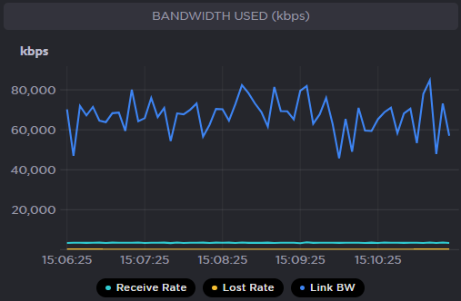 Makito X4 Decoder Example Bandwidth Used