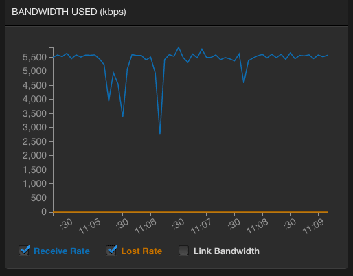 Makito X Decoder Example Bandwidth Used