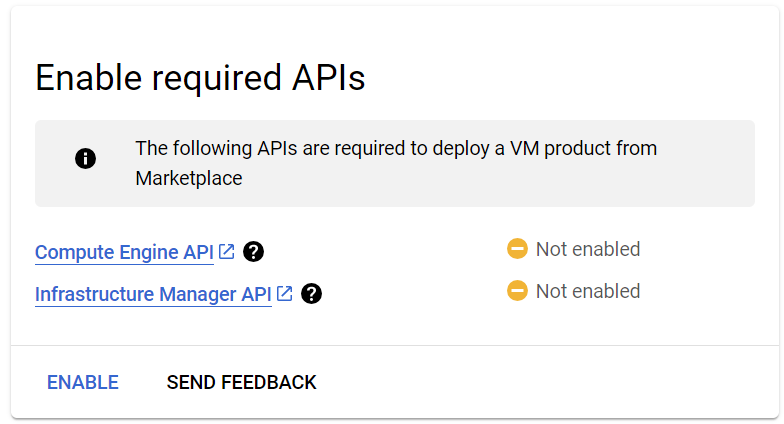 Enable APIs