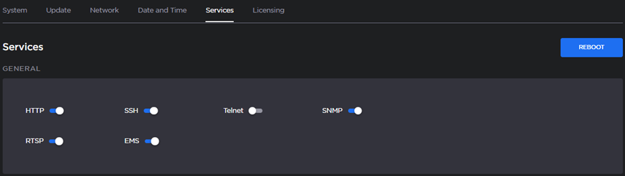 Makito Services Toggles