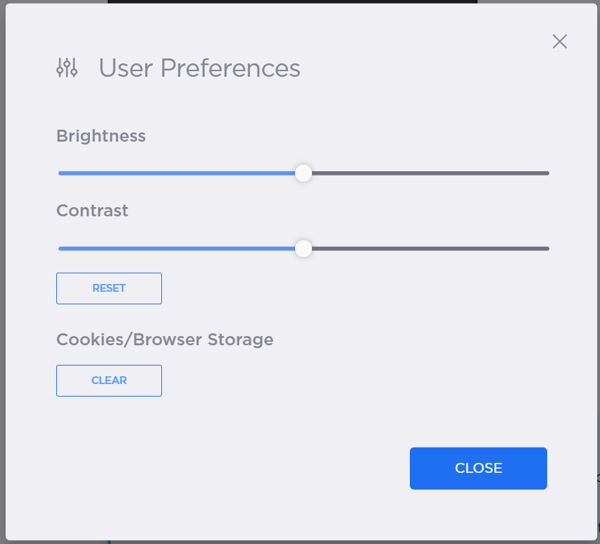 User Preferences dialog