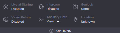 Dashboard Options